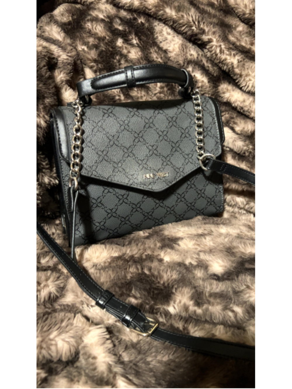 Women's Nine West Crossbody Bag One Size Black Grey